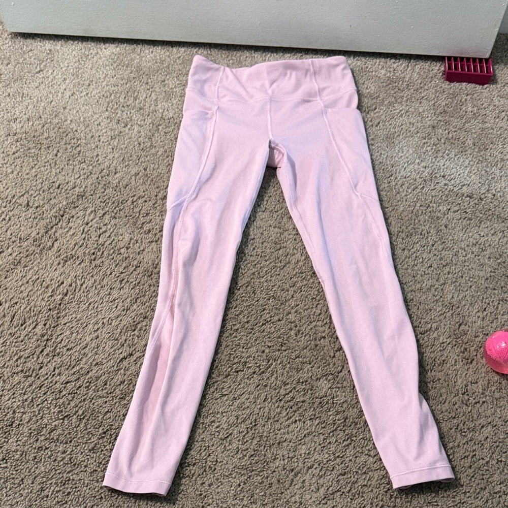 Athleta Light Pink Kids Leggings